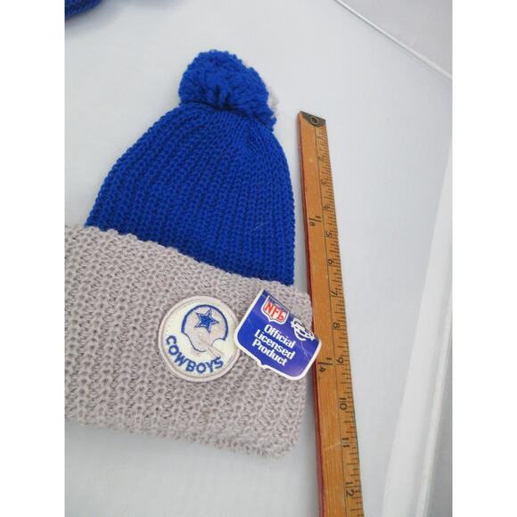 Lot (4) NWT Vintage DALLAS COWBOYS Knit Winter Pom Beanie Hat 70s/80s main image 16